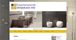 Desktop Screenshot of fliesen-ortjohann.de